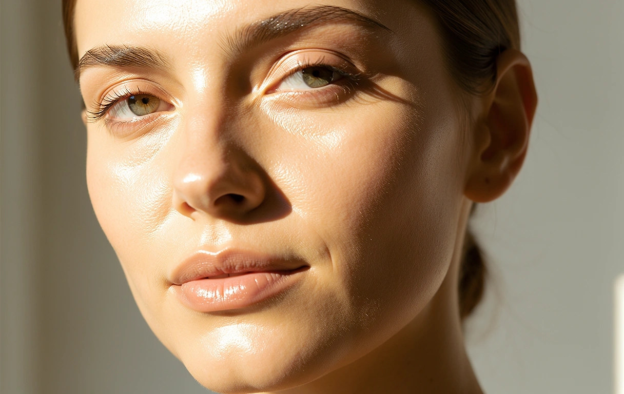 Healthy radiant skin visualization